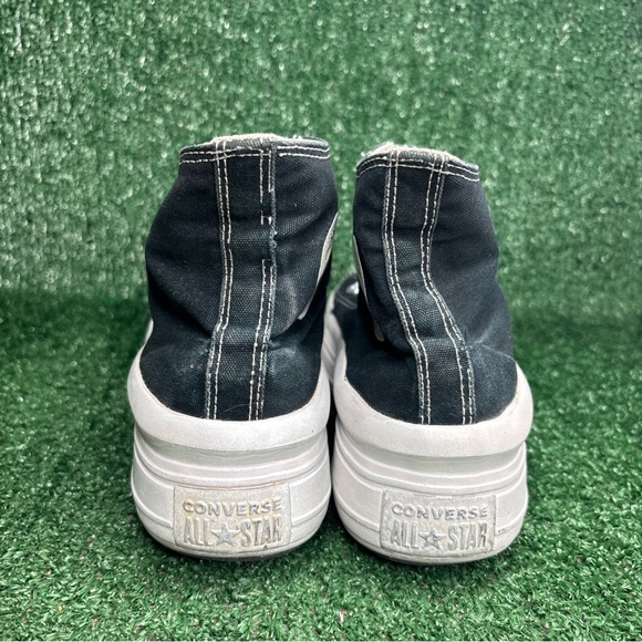 Converse Chucks All Star Move Platform High Tops Classic Black White Women Sz 9 - Picture 4 of 12